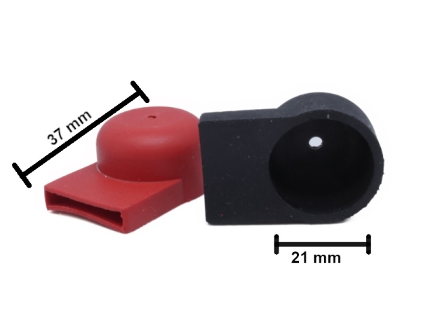 50 Paar Akku Batterie Polkappen Schutzkappen Abdeckung Schraubanschlüsse 21mm